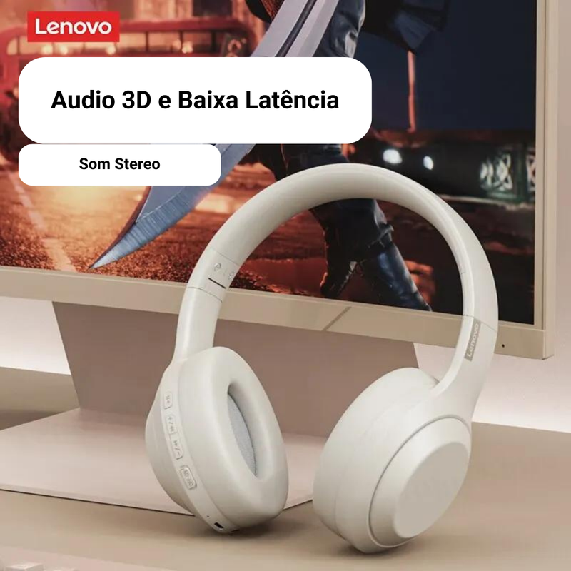 Fone de Ouvido Estéreo Lenovo Thinkplus TH10 TWS - Bluetooth com Microfone