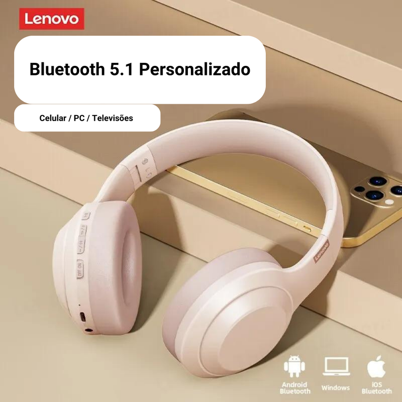 Fone de Ouvido Estéreo Lenovo Thinkplus TH10 TWS - Bluetooth com Microfone