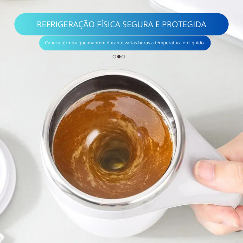 CaféPlus Caneca Agitadora Portátil Recarregável